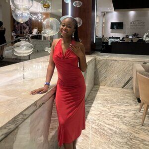 Sincerely Jules Women's Pink and Red Dress